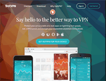 Tablet Screenshot of dotvpn.com